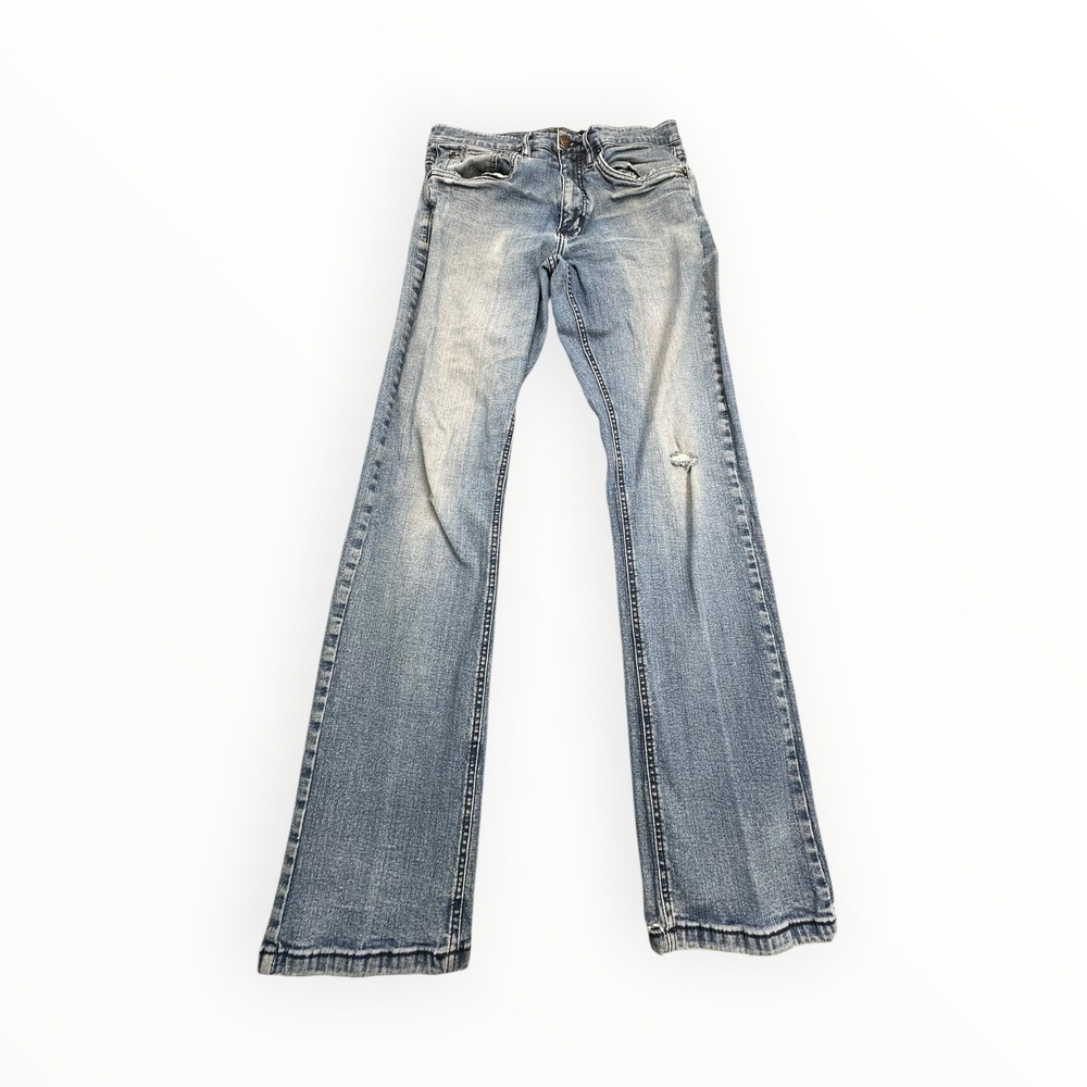 Urban Star Jeans Mens 32x32 Blue Premium Apparel Straight Leg Distressed Stretch